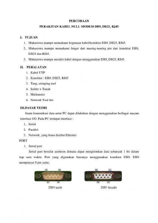 picture_Komunikasi Pdf 8411 | Perakitan Kabel Null Modem Db9 Dan Rj45 | Teknik Elektro